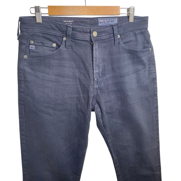 AG Everett Slim Straight Denim Jeans Blue Gray 32 x 32 Five Pocket Stretch Pants - Picture 2 of 11